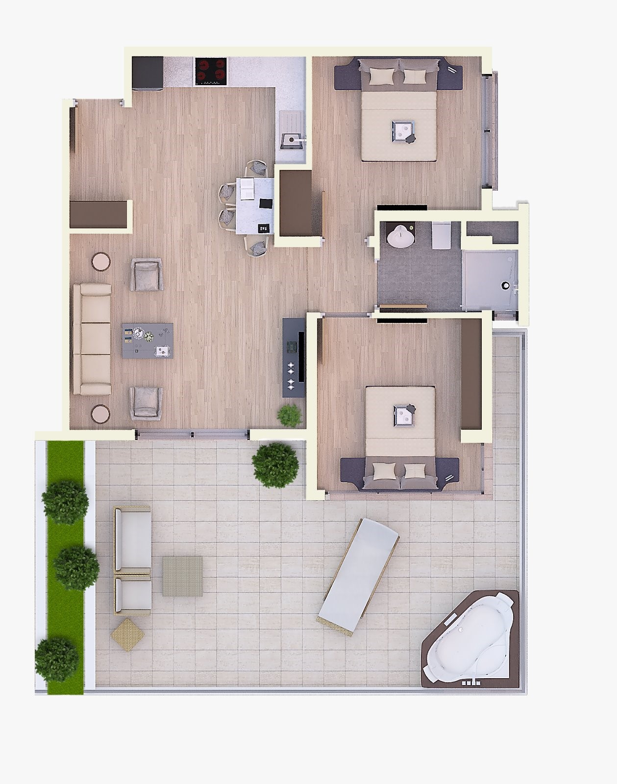 Riverside Life Residence 2+1 Penthouse 2+1 PREMİER LUX